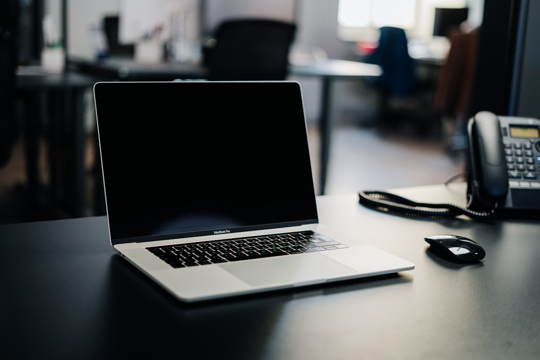 Workspace prepared for remote professional communication